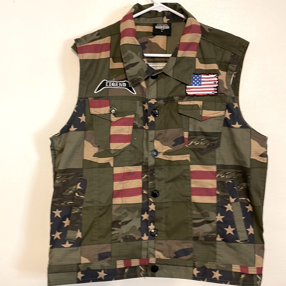 Diamond Stash military vest 100% cotton size L
